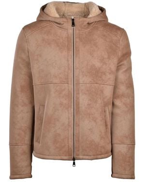 Bully Jassen ,Bruin ,Leer Giubbotto Eco