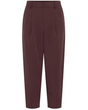 Kaffe Cropped Trousers - Violet