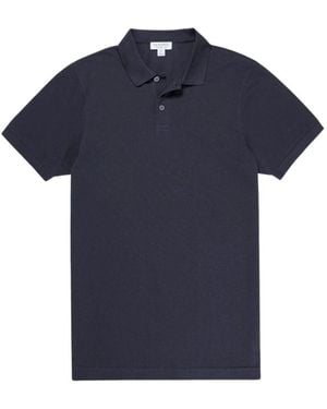 Sunspel Tops ,Blauw ,Polo Shirts