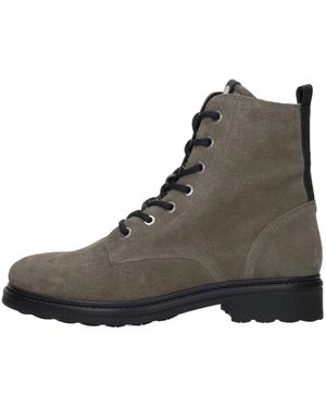 Maruti Schoenen ,Grijs ,Leer Lucy Veterlaarsjes - Bruin