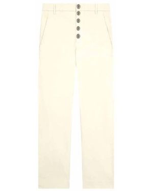 Dondup Nima Loose Chino Broek - Wit
