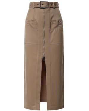 Dondup Midi Skirts - Brown