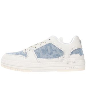 Gcds Schoenen ,Wit ,Denim Lichte Denim Urban Sneakers - Blauw