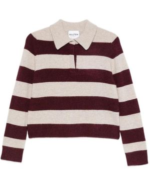 Kujten Truien & Vesten ,Veelkleurig ,Kasjmier Royce Poloshirt Trui - Rood