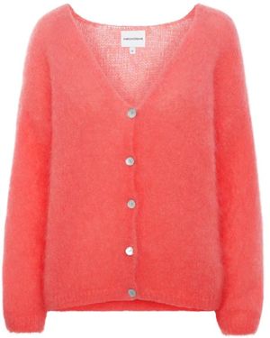 American Dreams Batik-inspirierter cornelia cardigan in korallenrot - Pink