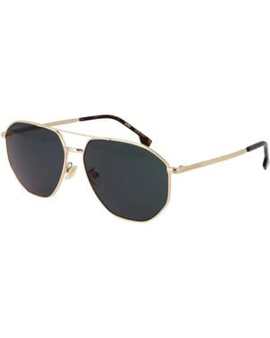 HUGO Gouden Aviator Zonnebril Grijze Lenzen - Zwart