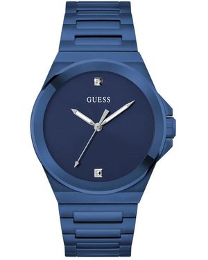 Guess Analog Stainless Steel Watch 44mm - Blue