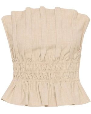 Gestuz Sleeveless Tops - Natural