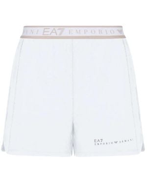 EA7 Short Shorts - White