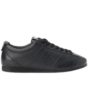 Iceberg Schoenen ,Zwart ,Leer Low-Top Sneakers