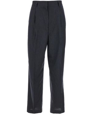 TOTEME Nadelstreifenhose Nach Maß - Blau