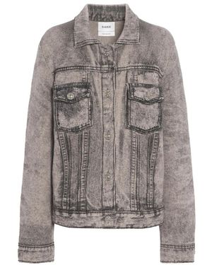 Barrie Denim Jacke Mit Print, Reguläre Passform - Grau