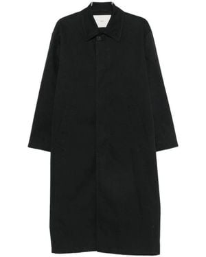DUNST Jassen ,Zwart ,Katoen Verfijnde Mac Coat