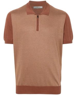 Corneliani Polo Shirts - Marrone