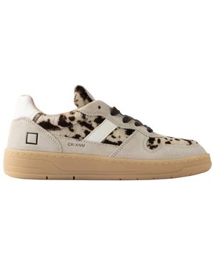 Date Schoenen ,Leer Court 2.0 Animalier Cow - Naturel