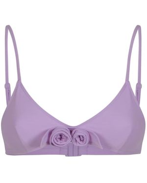Coperni Badmode ,Paars ,Flower Bikini Top