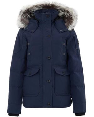 Moose Knuckles Jassen ,Blauw ,Katoen Field Jacket