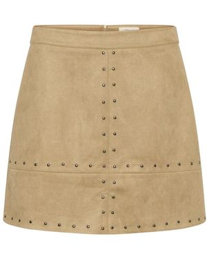 Cream Korte Rok - Naturel