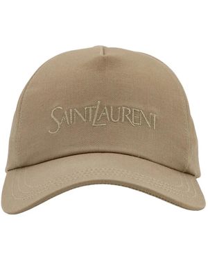 Saint Laurent Caps - Natural