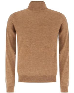 Alpha Studio Turtlenecks - Marrone
