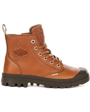 Palladium Lace-Up Boots - Brown