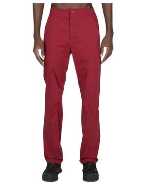 Post Archive Faction PAF Straight Trousers - Red