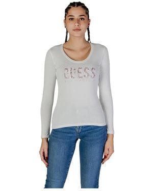Guess Langarm t-shirt frühling/sommer kollektion - Grau