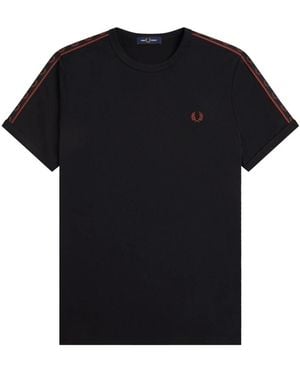 Fred Perry Ringer T-Shirt - Zwart