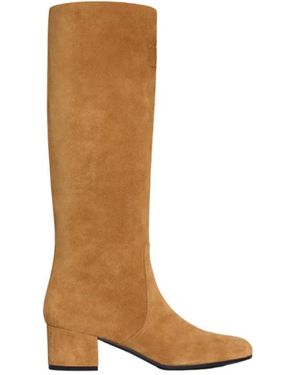 Celine Heeled Boots - Marrón
