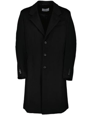 Givenchy Schwarzer Woll- Und Kaschmirmantel