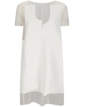 KHAITE Short Dresses - Blanco