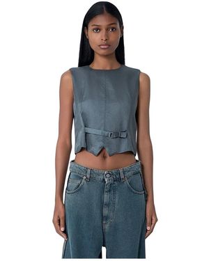 MM6 by Maison Margiela Waistcoats - Blue
