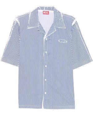 DIESEL Short Sleeve Shirts - Blue