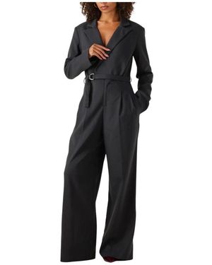 Notre-v Donkerblauwe Elegante Jumpsuit - Zwart