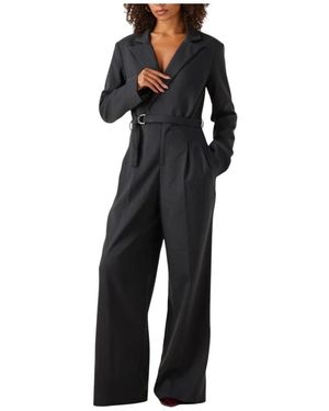Notre-v Dunkelblauer Eleganter Jumpsuit - Schwarz