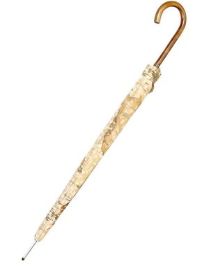 Alviero Martini 1A Classe Geo Classic Lange Automatische Paraplu - Metallic