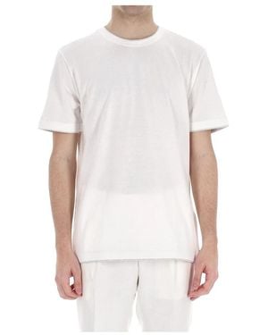 Eleventy Double-Profile T-Shirt - Weiß