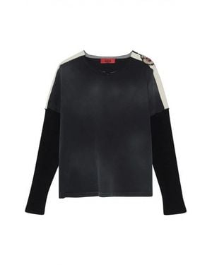 424 Langarm-Sweatshirt - Schwarz