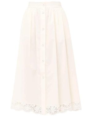 Twinset Midi Skirts - White