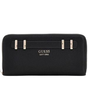 Guess Schwarze Zip Around Geldbörse