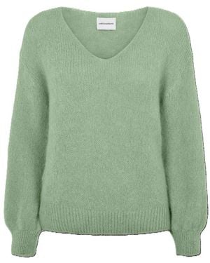 American Dreams V-Neck Knitwear - Green