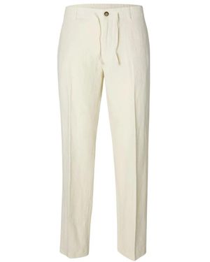 SELECTED Straight Trousers - Neutro