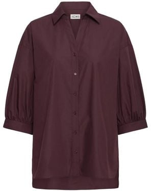 Ichi Overhemden ,Rood ,Shirts - Paars