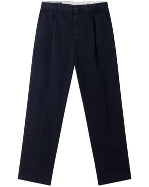 White Sand Straight Trousers - Blue