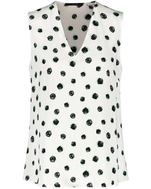 Taifun Sleeveless Tops - White
