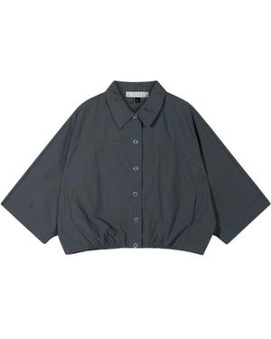 10Days Oversized Shirt Jacket - Blauw