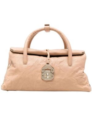 Zanellato Dotta Officina Kleine Ledertasche - Natur