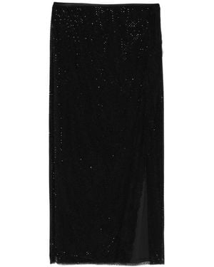 Self-Portrait Midi Skirts - Black