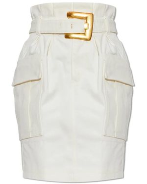 Balmain Short Skirts - Blanco