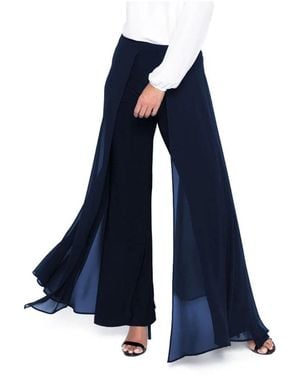 FRANK LYMAN Wide Trousers - Azul